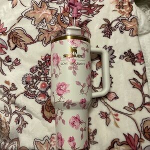 ORIGINAL LOVE SHACK FANCY Stanley Pink Floral Tumbler with Handle